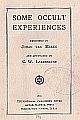 Some Occult Experiences